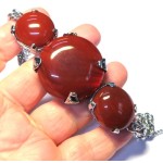 Carnelian Gemstone Chunky Bracelet